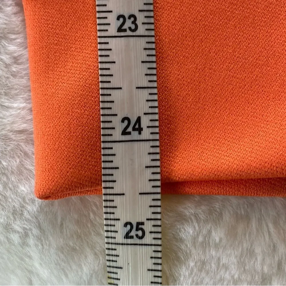 Nike Golf Tour Performance Dri-Fit Orange/Gray 1/2 Zip Pullover Size Medium